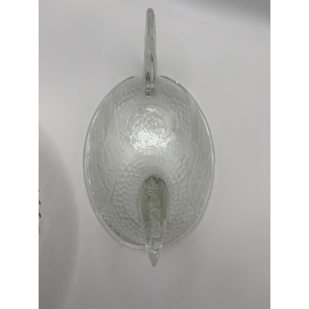 Vintage Indiana Glass Clear Large 7" Hen on Nest Covered Dish MCM Farmhouse - Picture 11 of 15